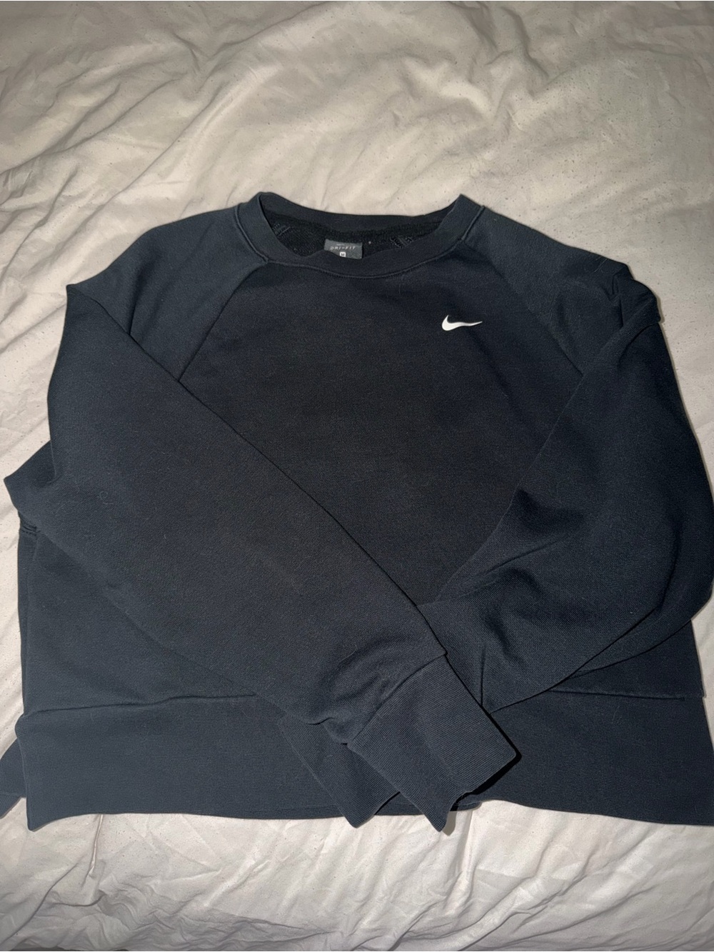 Nike Woman’s Black Crewneck with White Swoosh